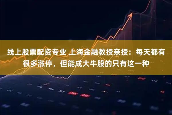 线上股票配资专业 上海金融教授亲授：每天都有很多涨停，但能成大牛股的只有这一种