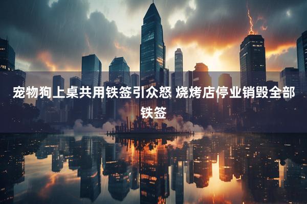 宠物狗上桌共用铁签引众怒 烧烤店停业销毁全部铁签